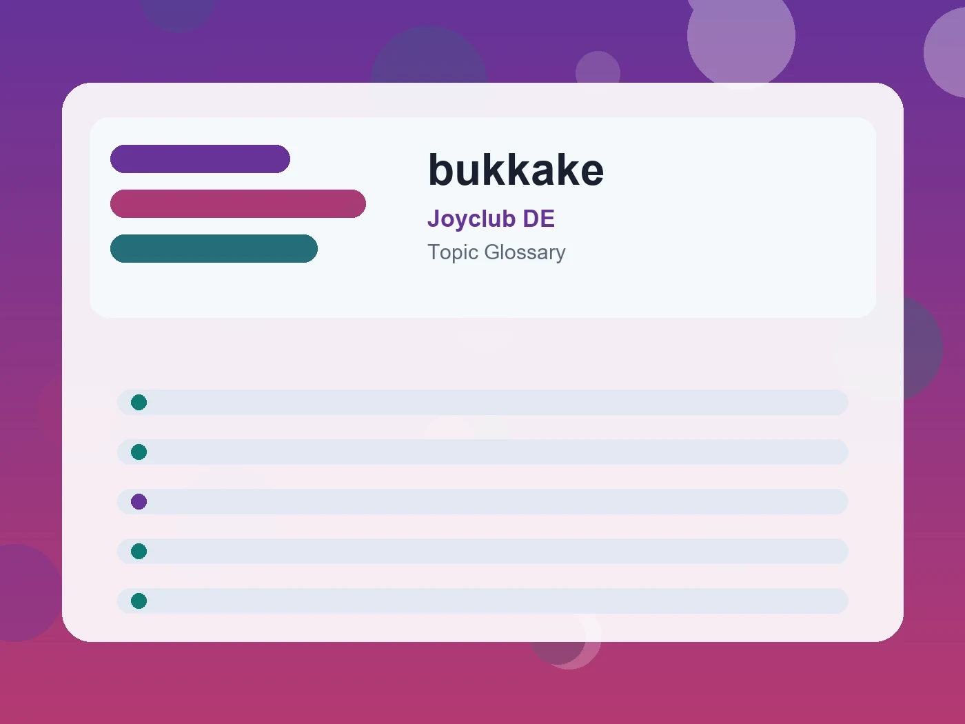 Joyclub DE bukkake guide visual