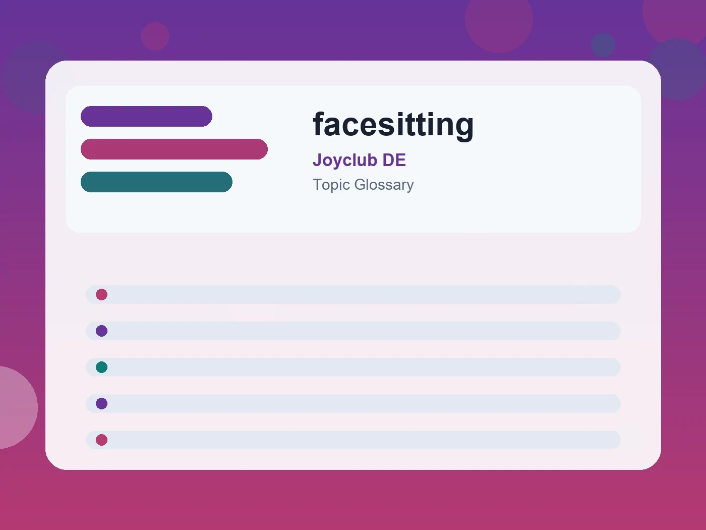 Joyclub DE facesitting guide visual