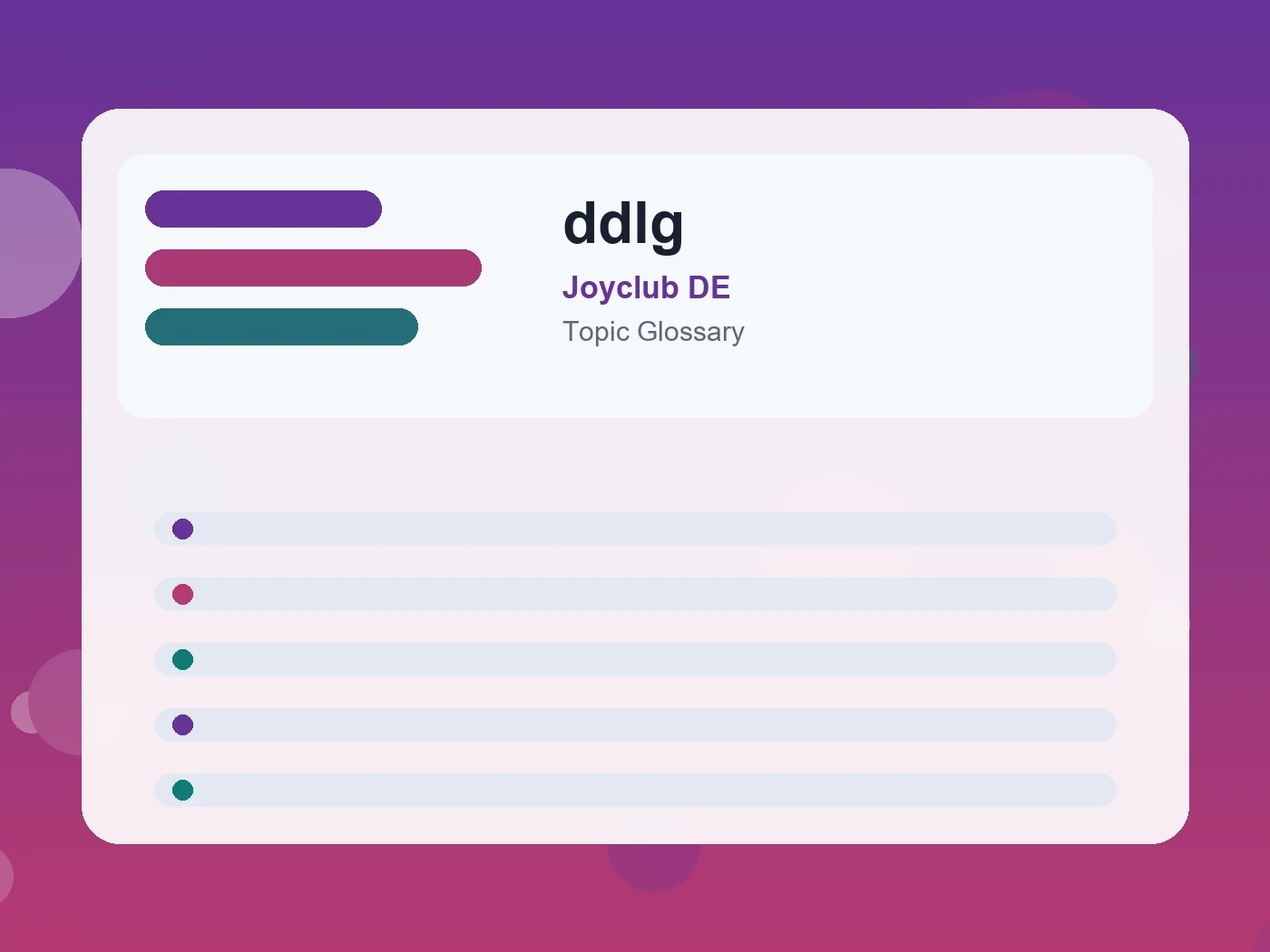 Joyclub DE ddlg guide visual