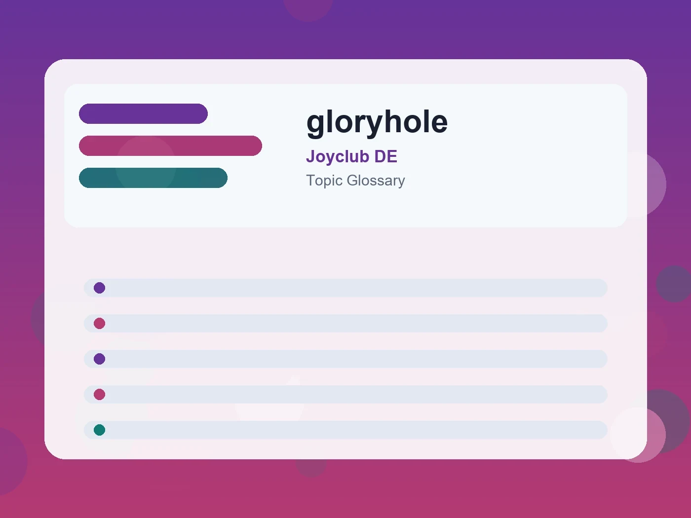 Joyclub DE gloryhole guide visual