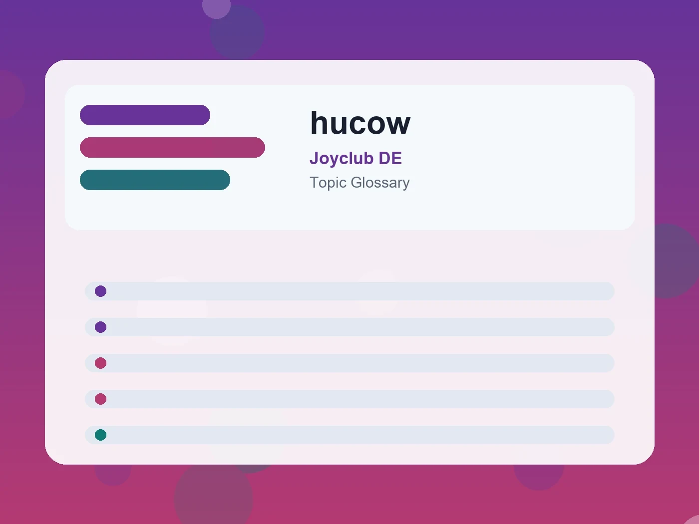 Joyclub DE hucow guide visual