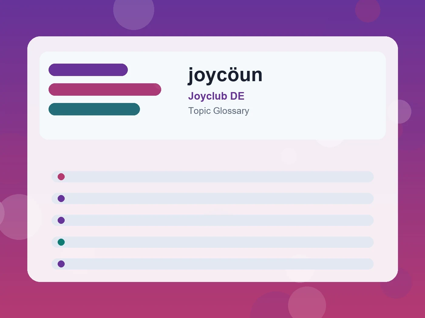 Joyclub DE joycöun guide visual