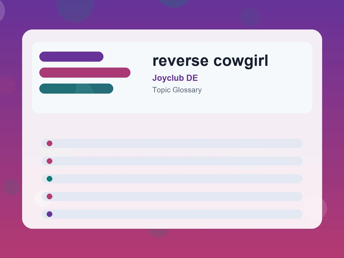 Joyclub DE reverse cowgirl guide visual