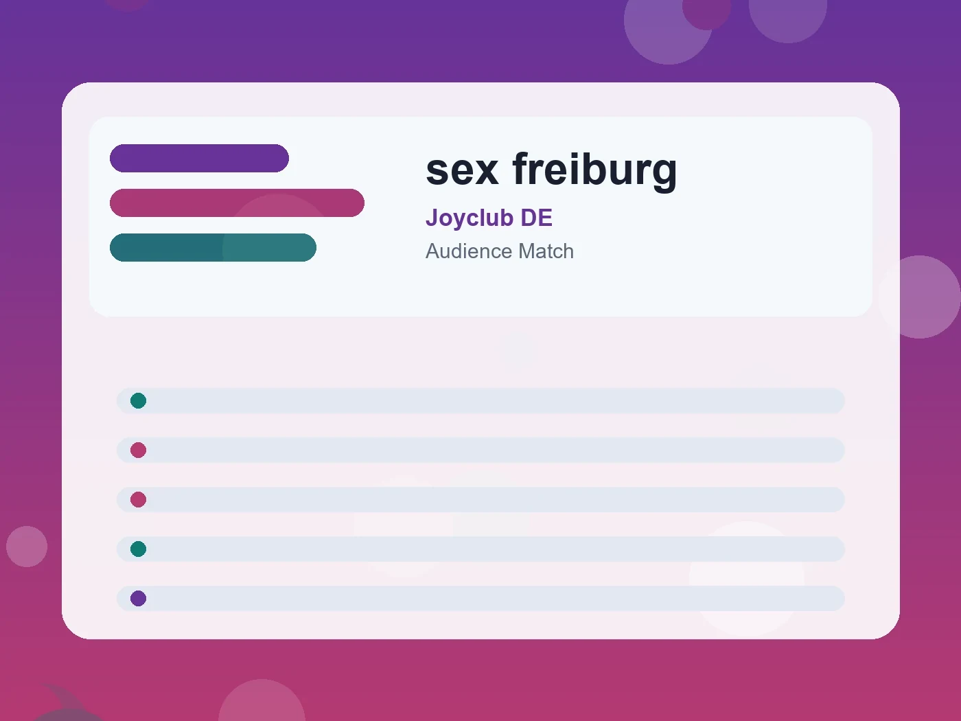 Joyclub DE sex freiburg guide visual