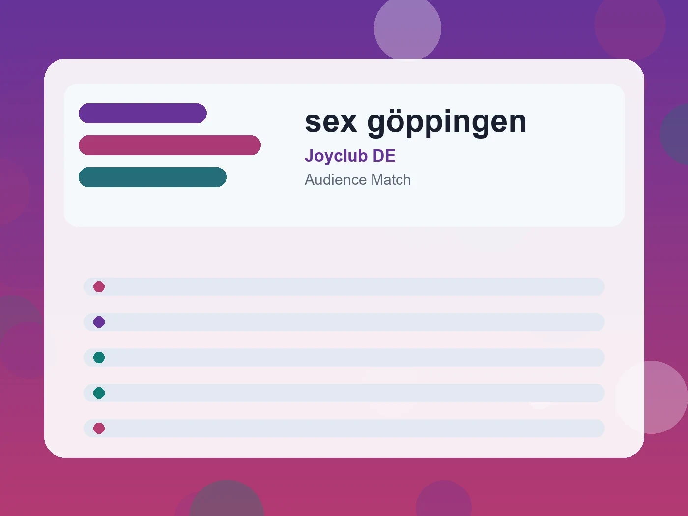 Joyclub DE sex göppingen guide visual