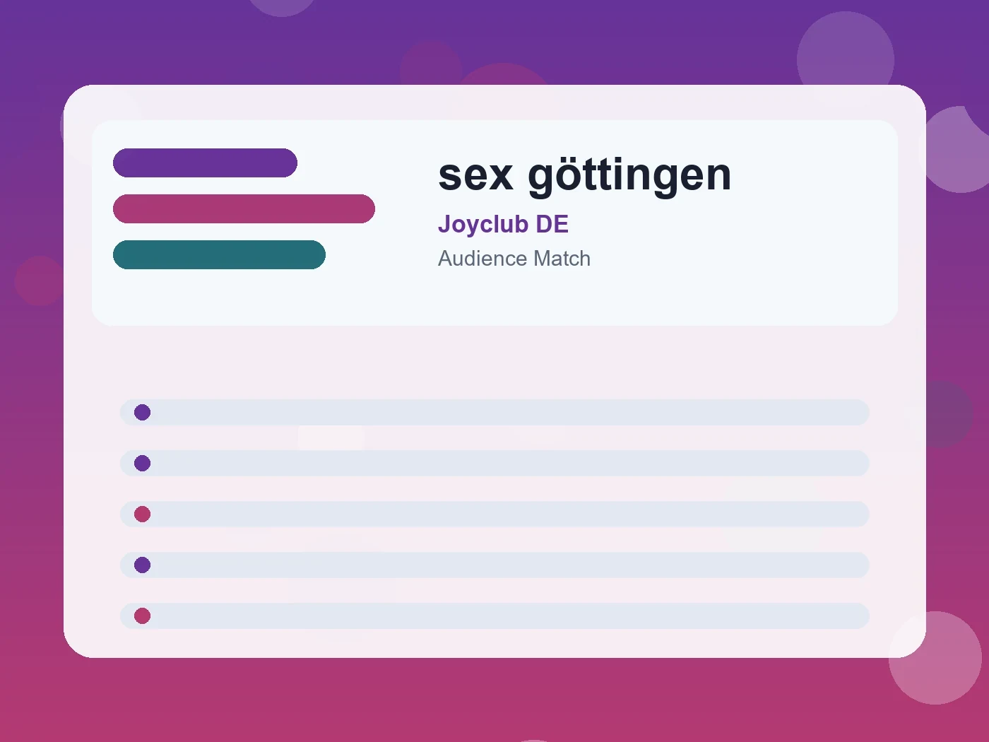 Joyclub DE sex göttingen guide visual