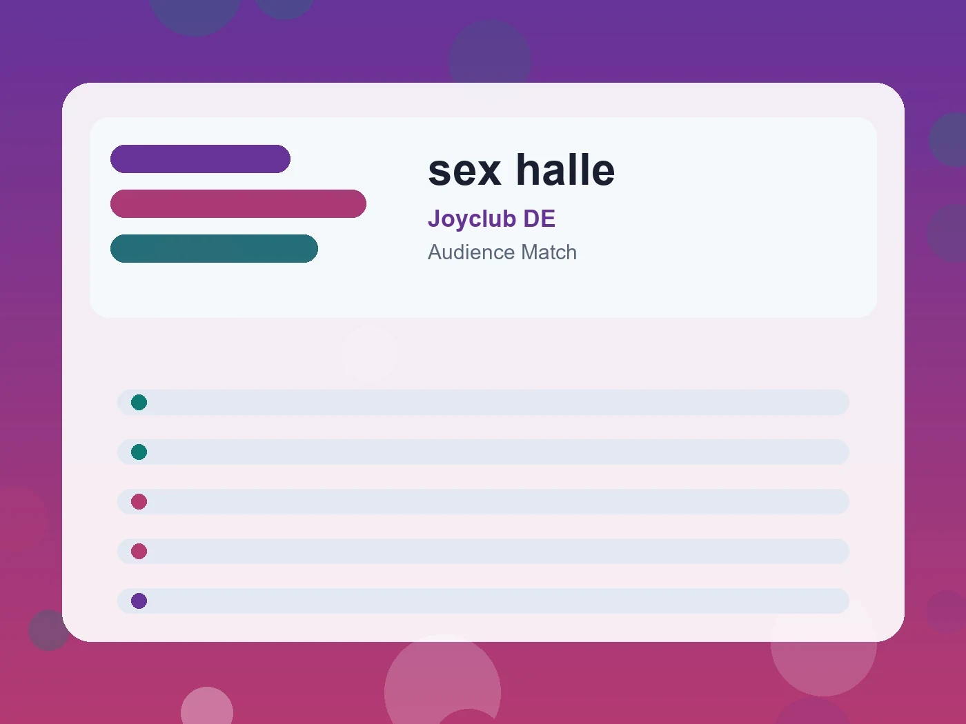 Joyclub DE sex halle guide visual
