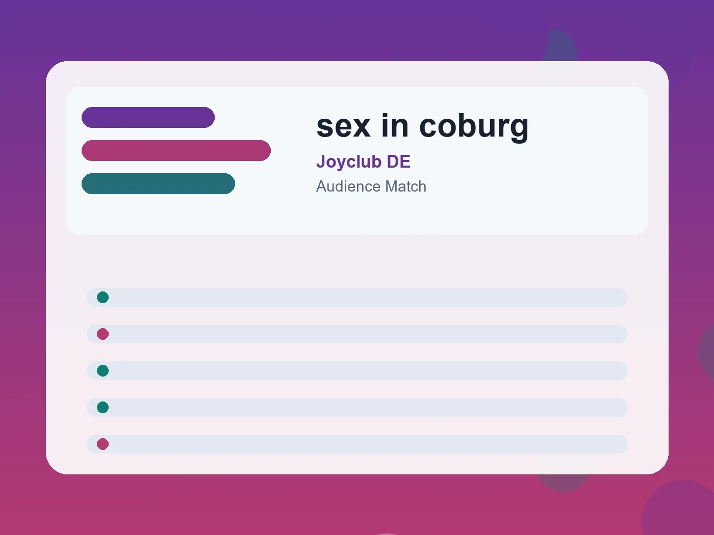 Joyclub DE sex in coburg guide visual
