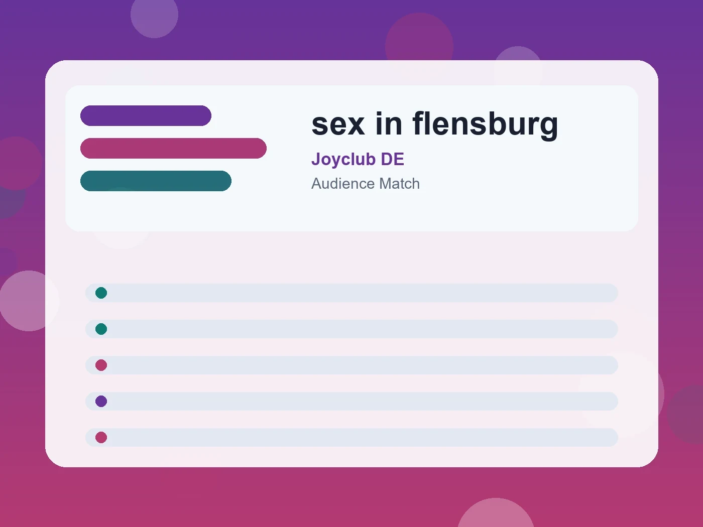 Joyclub DE sex in flensburg guide visual