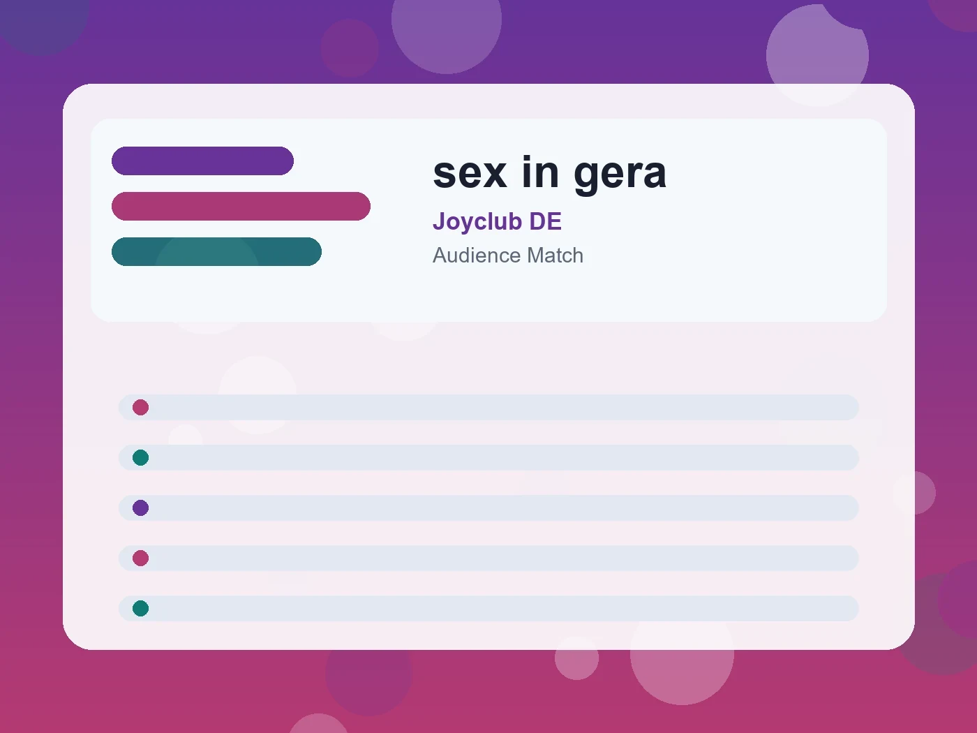 Joyclub DE sex in gera guide visual