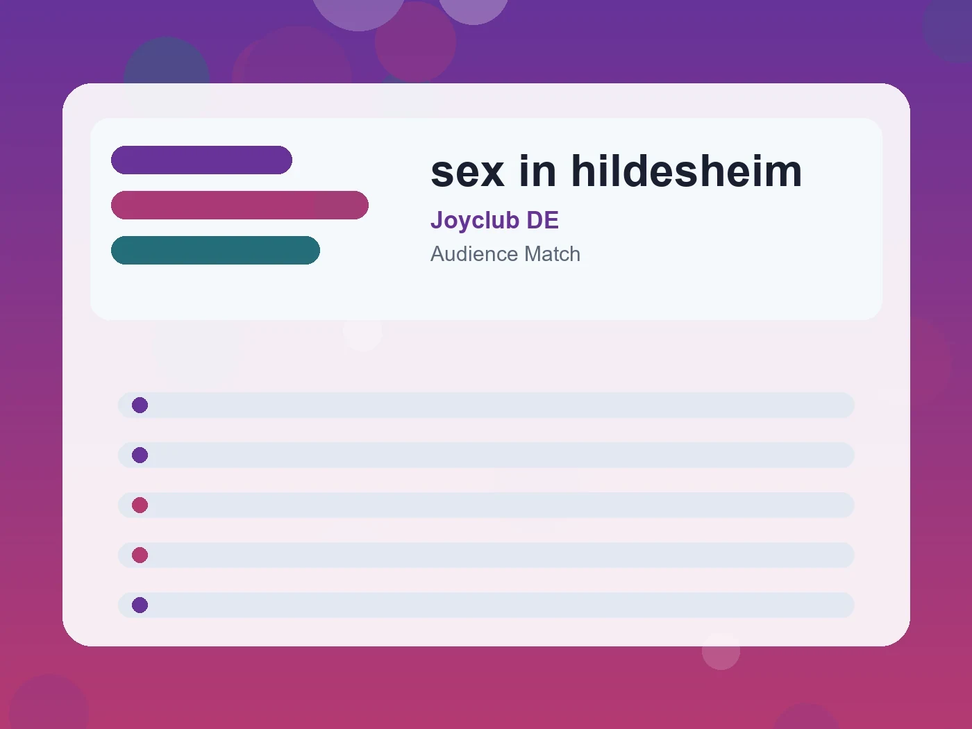Joyclub DE sex in hildesheim guide visual