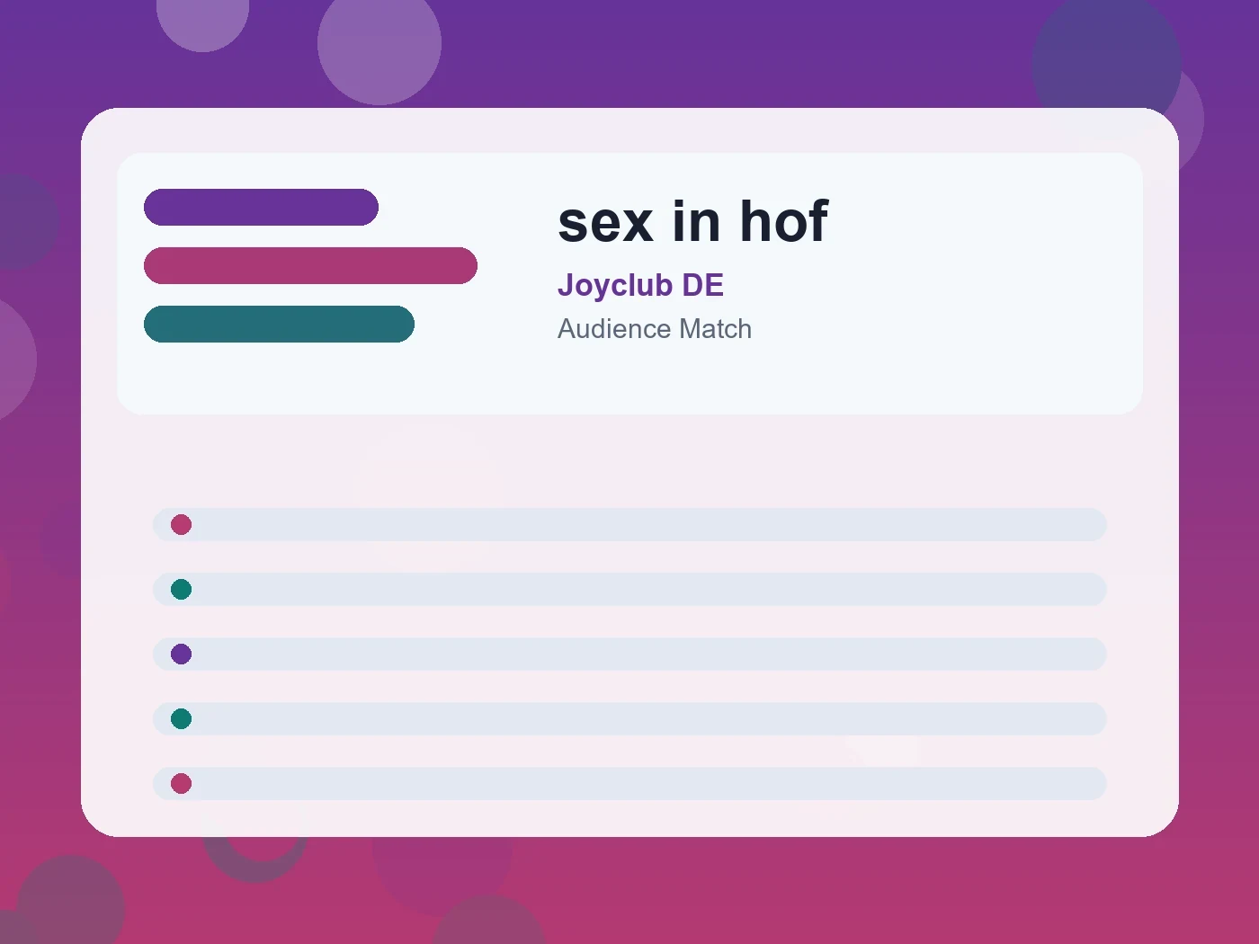 Joyclub DE sex in hof guide visual