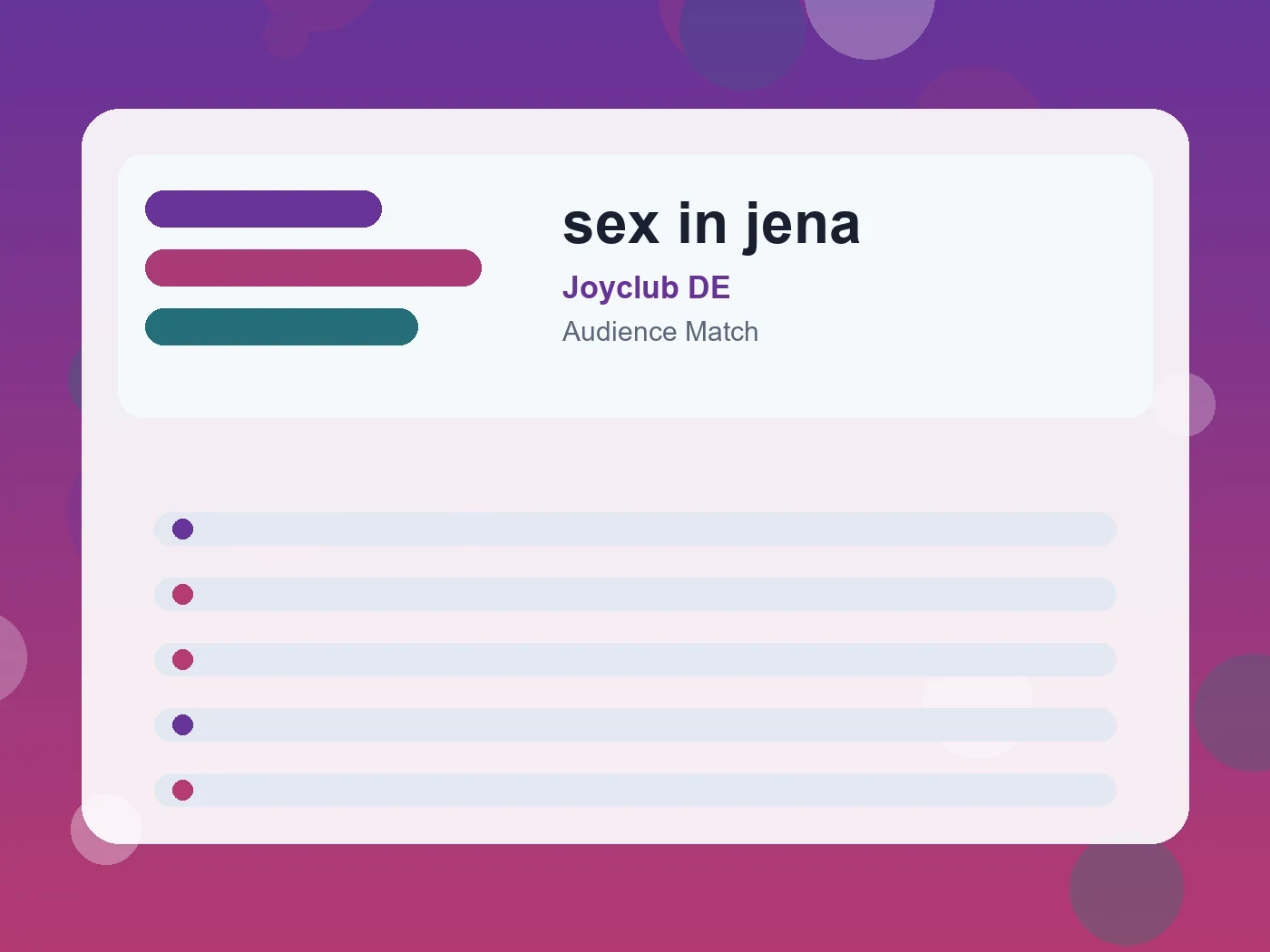 Joyclub DE sex in jena guide visual