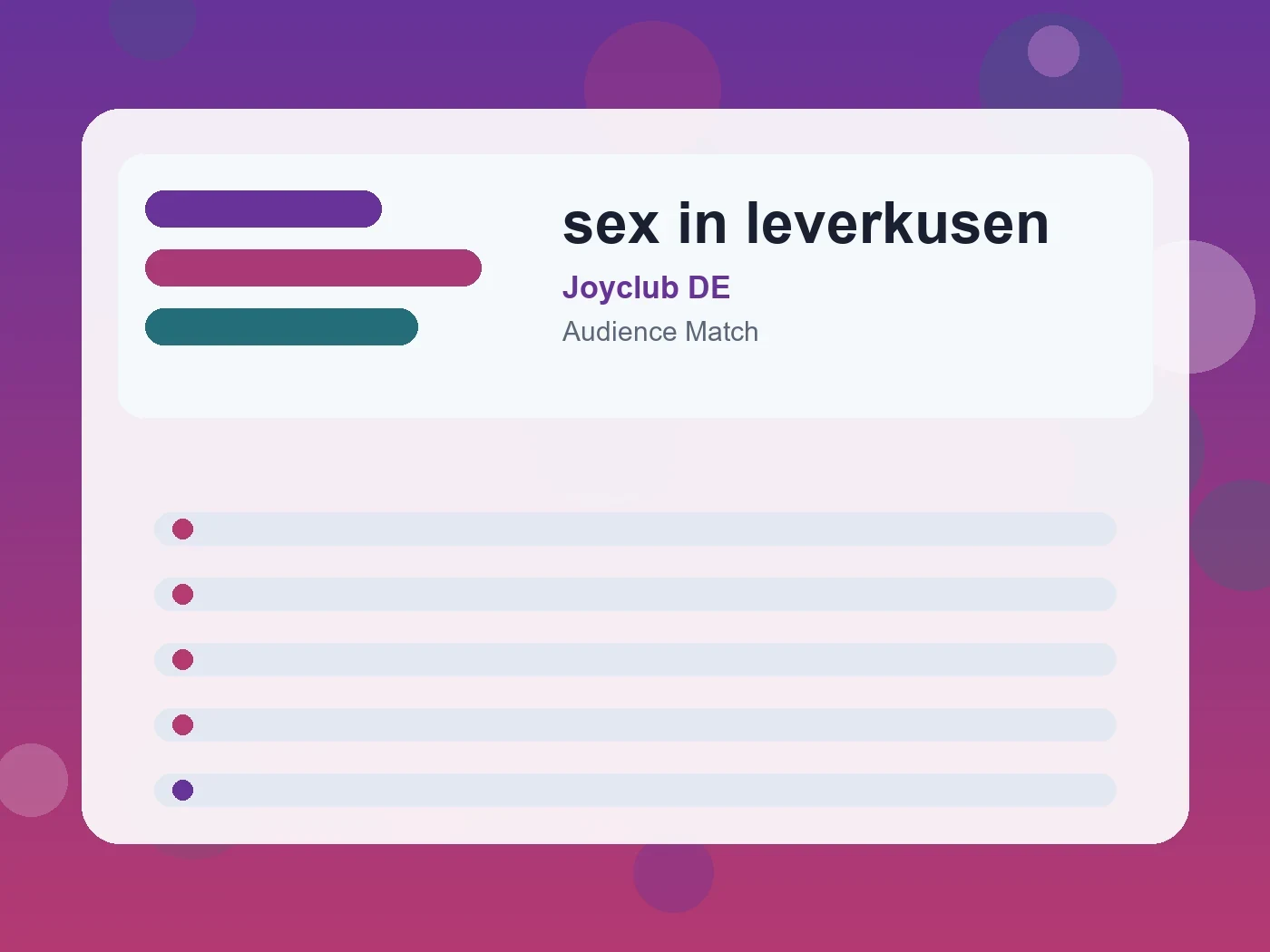 Joyclub DE sex in leverkusen guide visual