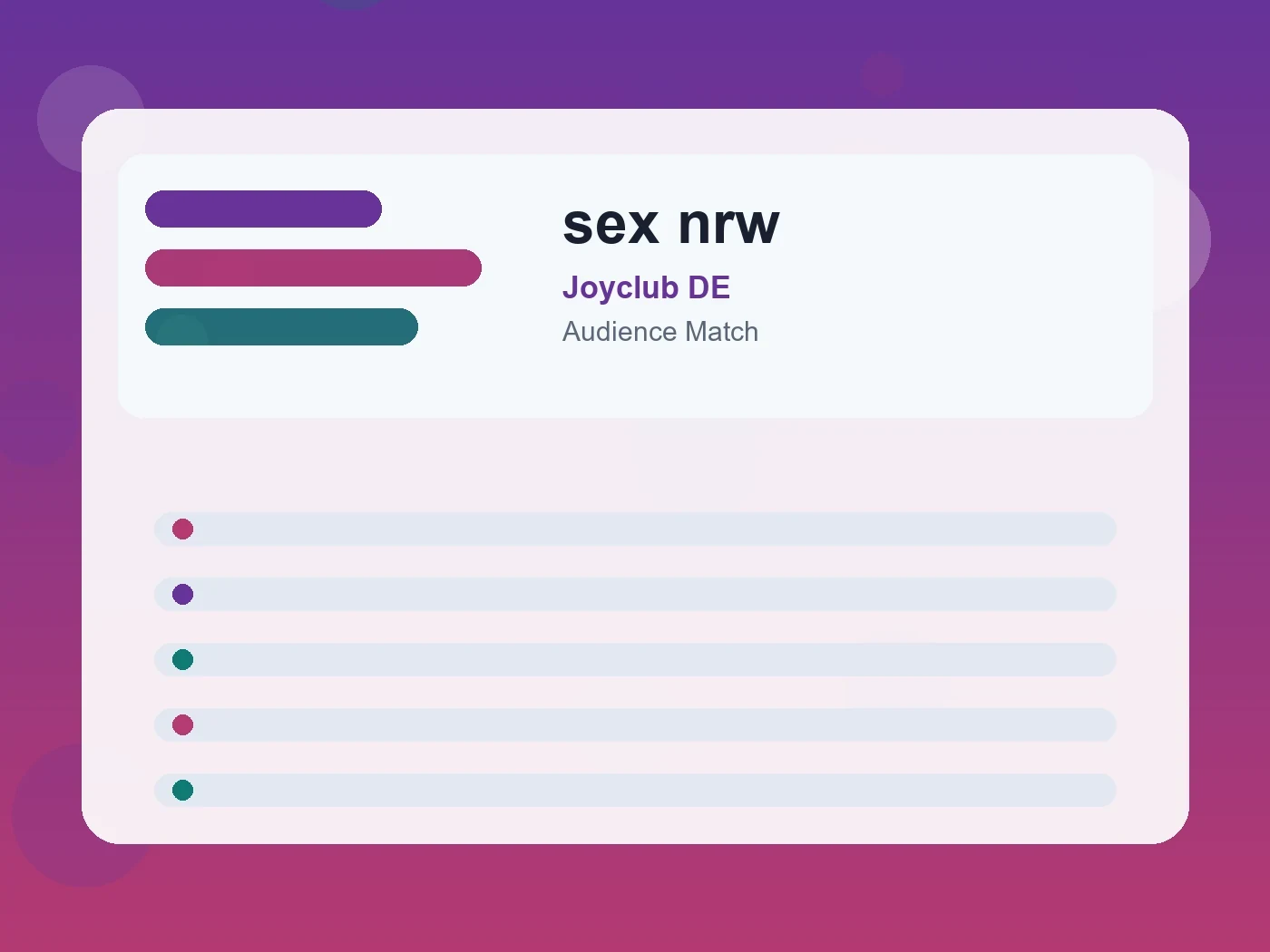 Joyclub DE sex nrw guide visual