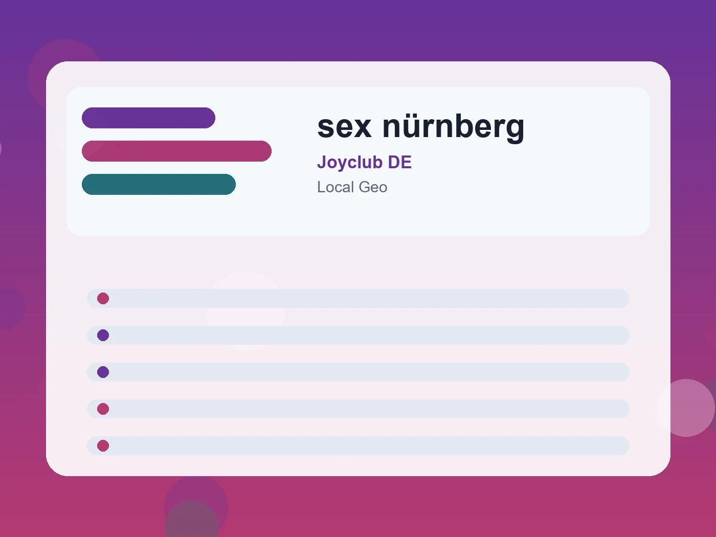 Joyclub DE sex nürnberg guide visual