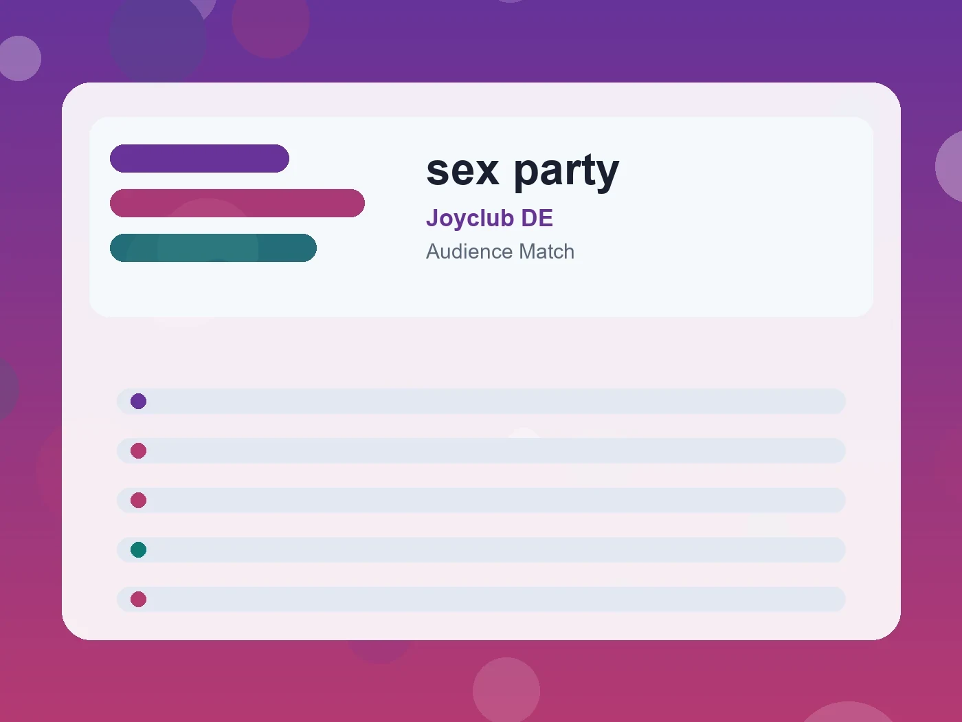 Joyclub DE sex party guide visual