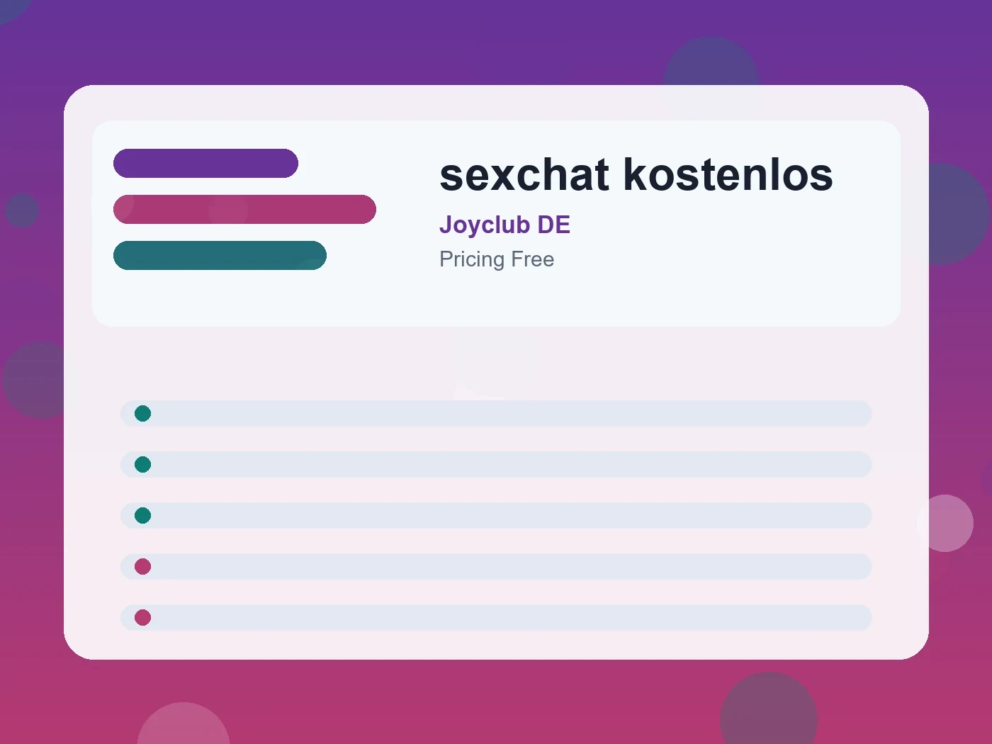 Joyclub DE sexchat kostenlos guide visual