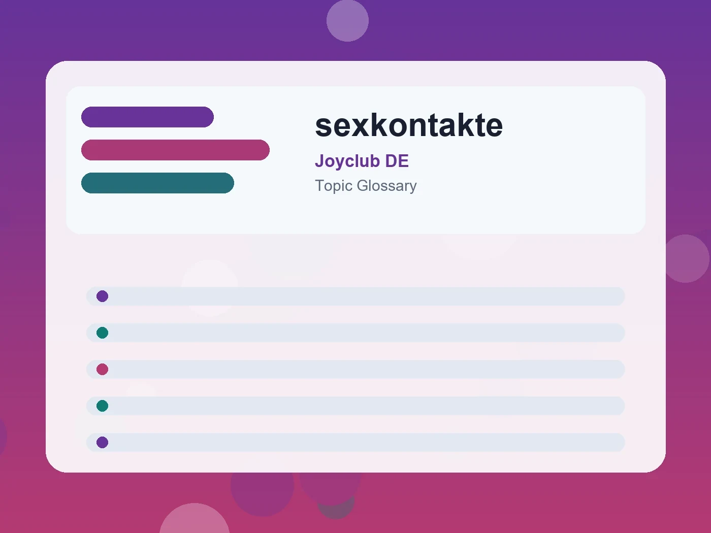 Joyclub DE sexkontakte guide visual