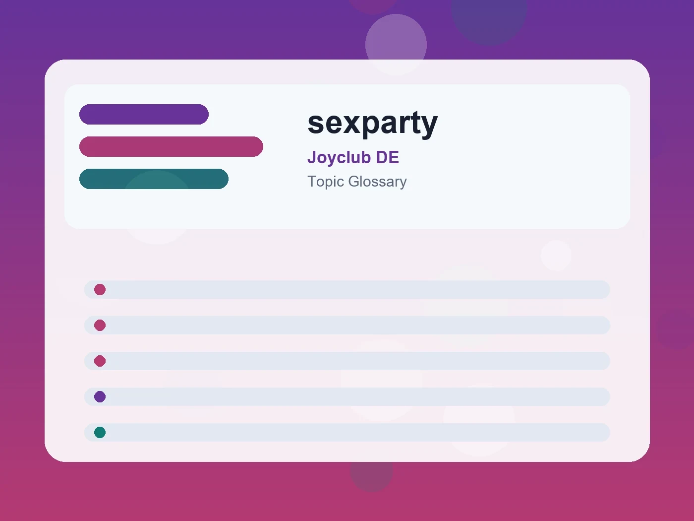 Joyclub DE sexparty guide visual