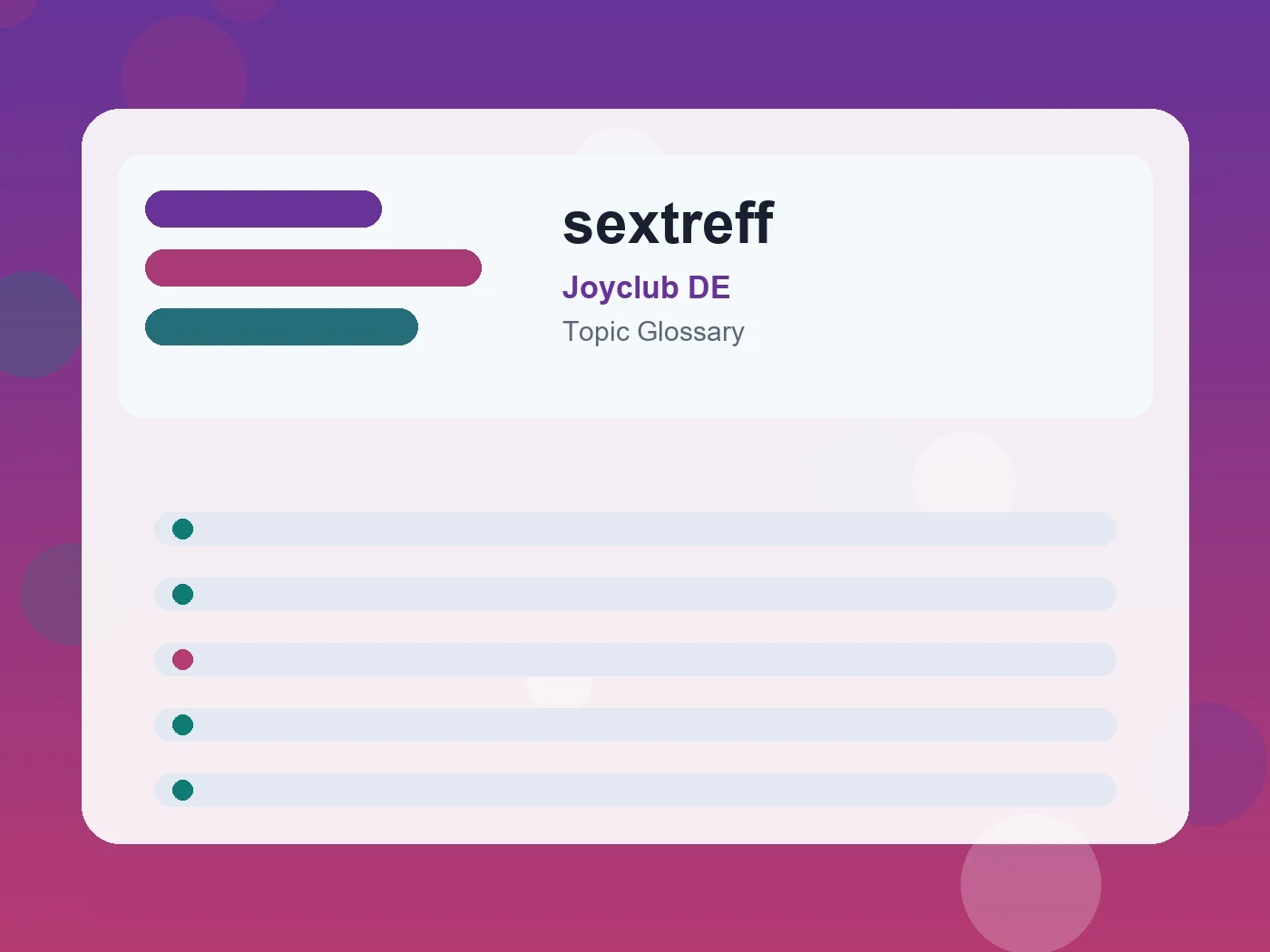 Joyclub DE sextreff guide visual