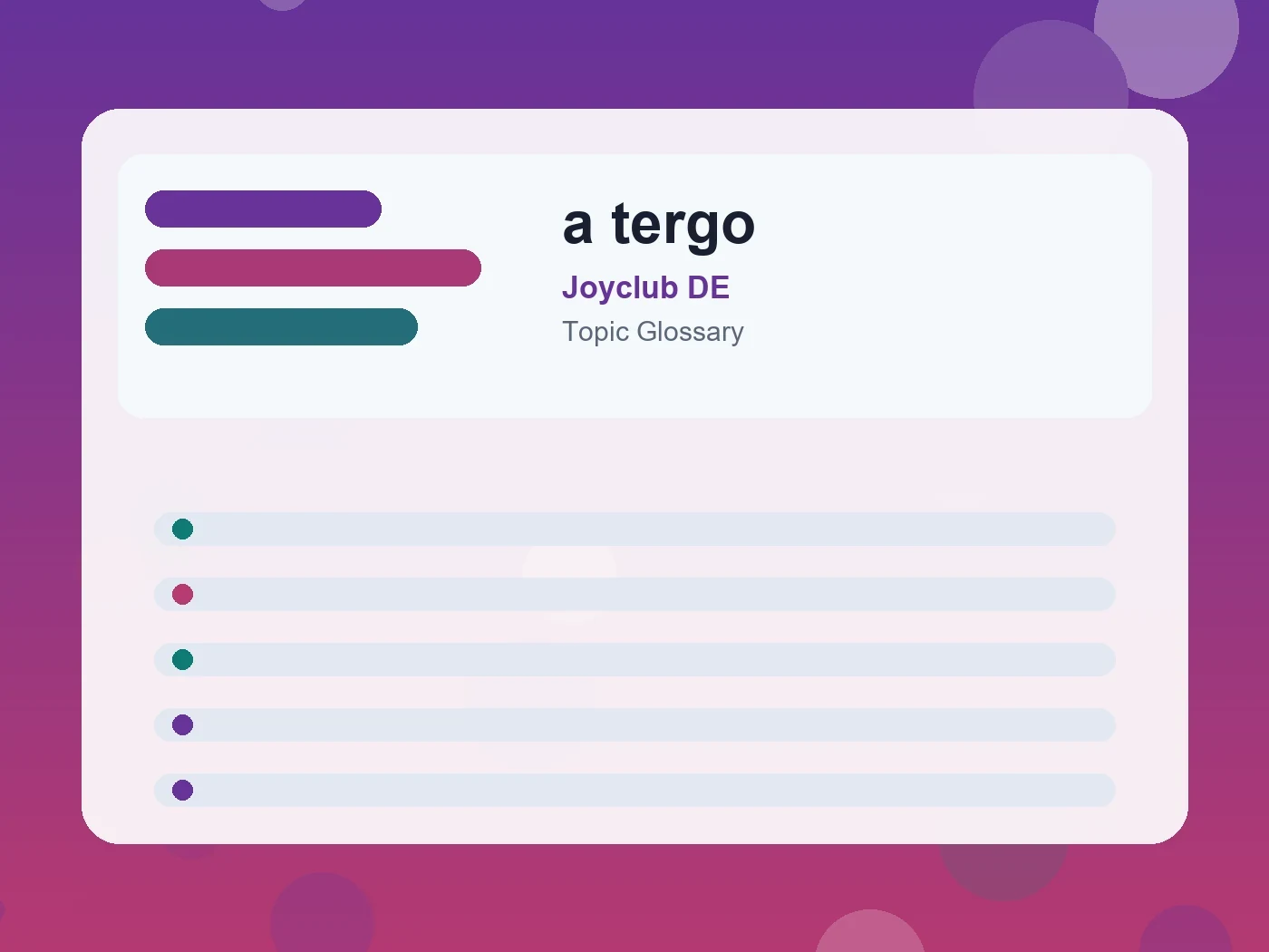Joyclub DE a tergo guide visual