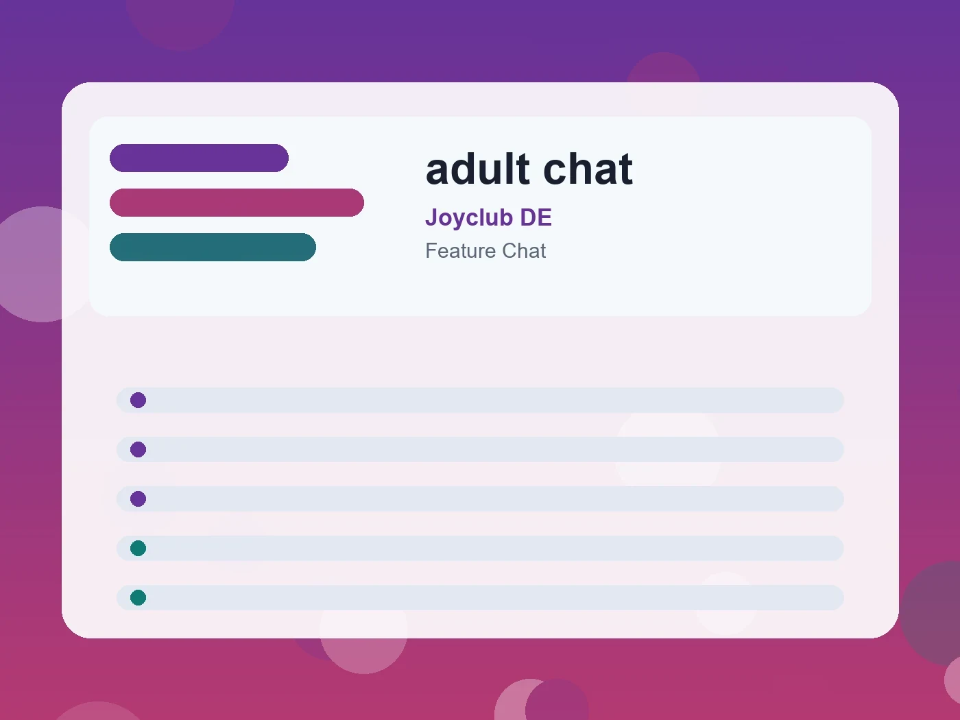 Joyclub DE adult chat guide visual