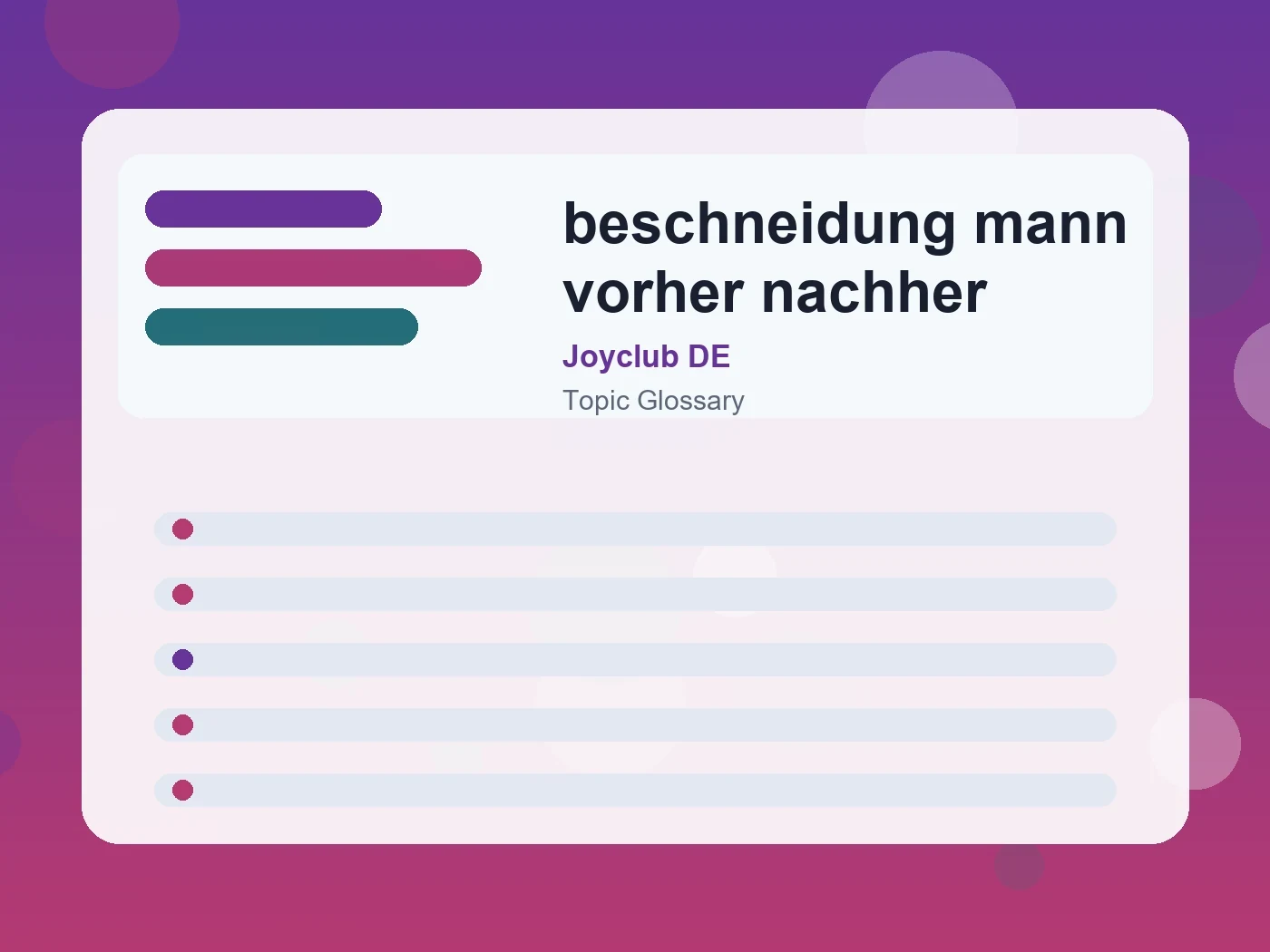 Joyclub DE beschneidung mann vorher nachher guide visual