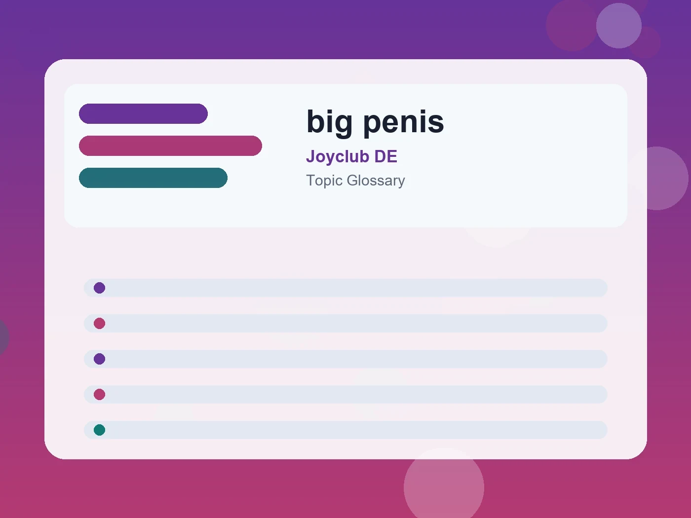 Joyclub DE big penis guide visual