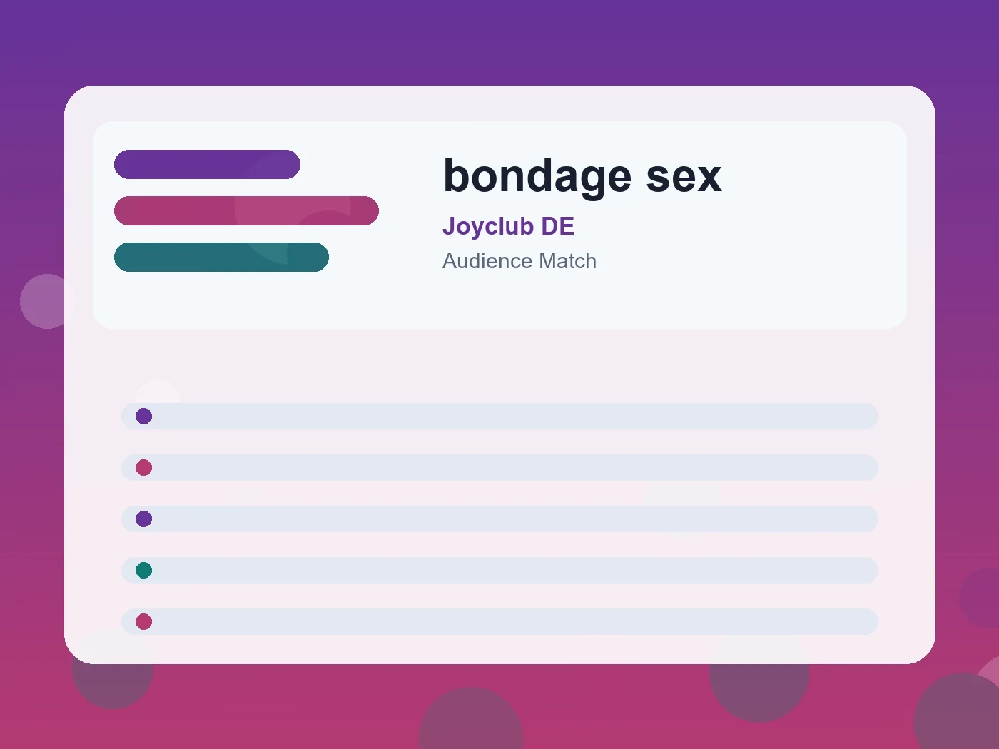 Joyclub DE bondage sex guide visual