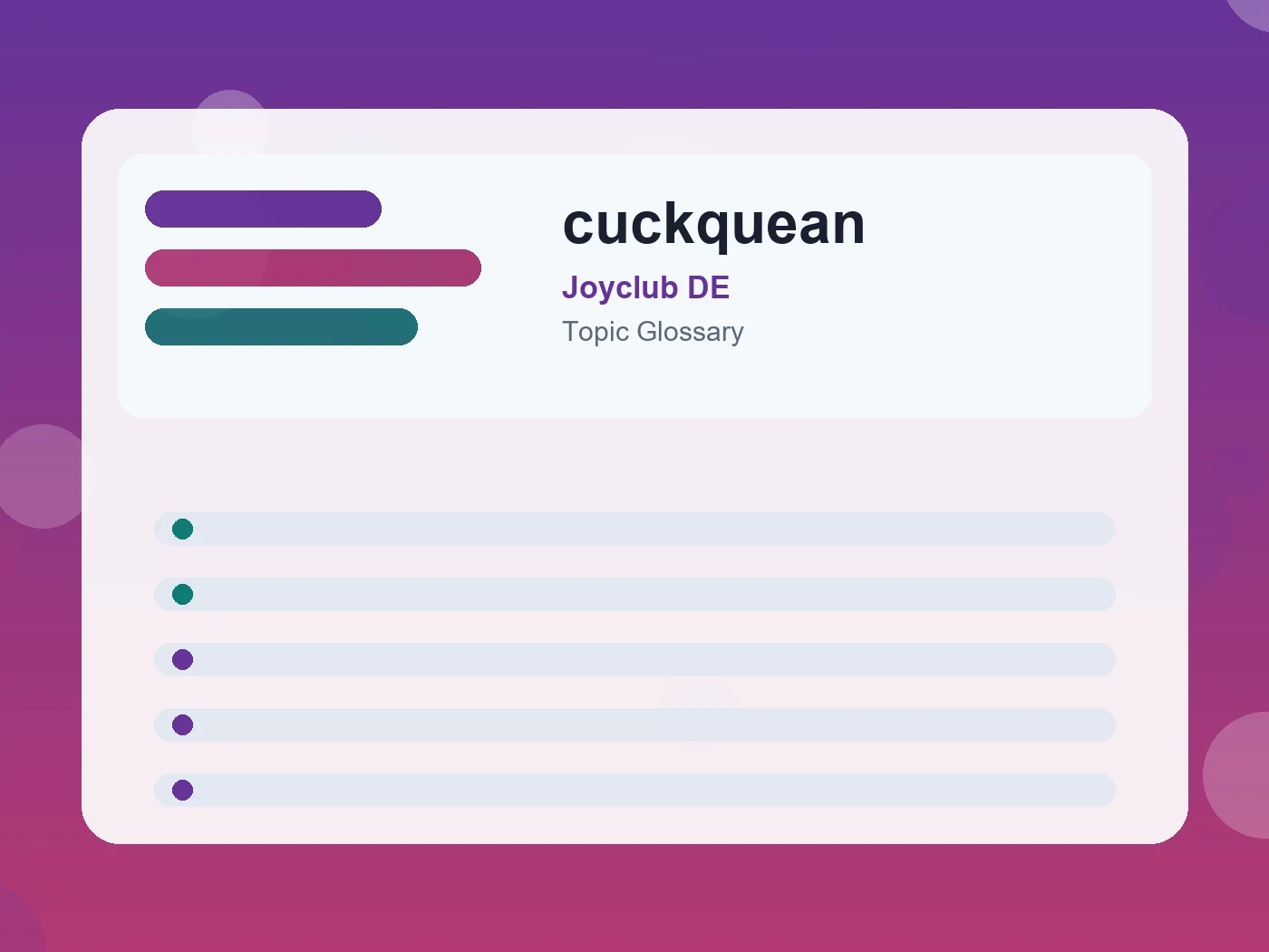 Joyclub DE cuckquean guide visual