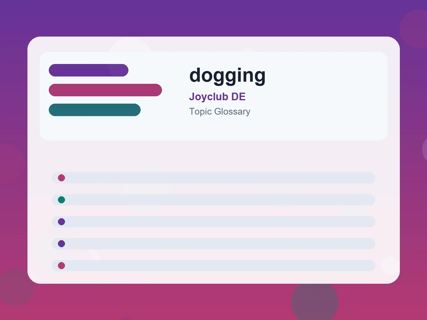 Joyclub DE dogging guide visual