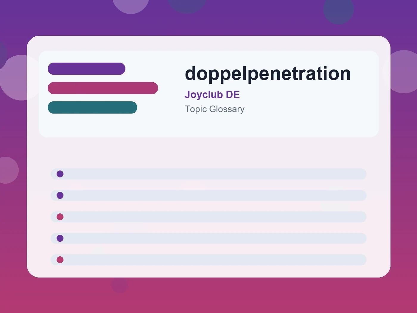 Joyclub DE doppelpenetration guide visual