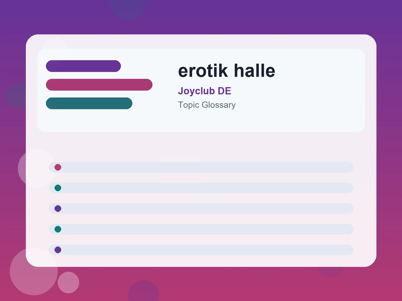 Joyclub DE erotik halle guide visual