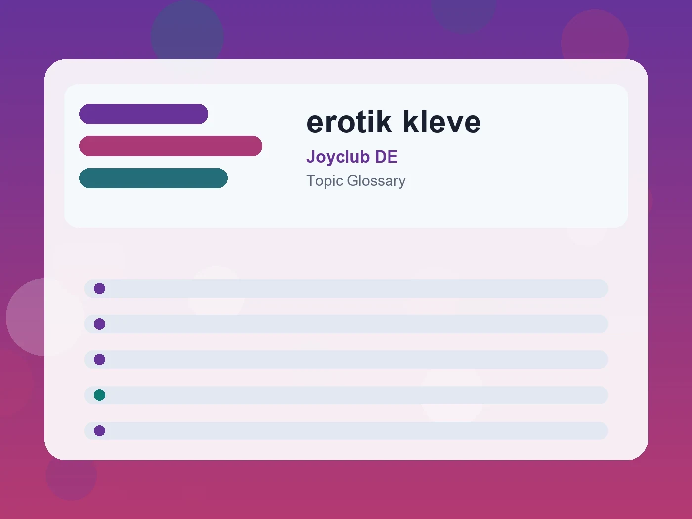 Joyclub DE erotik kleve guide visual
