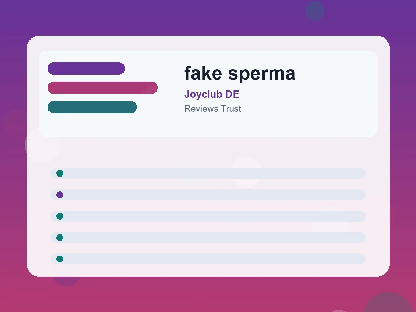 Joyclub DE fake sperma guide visual