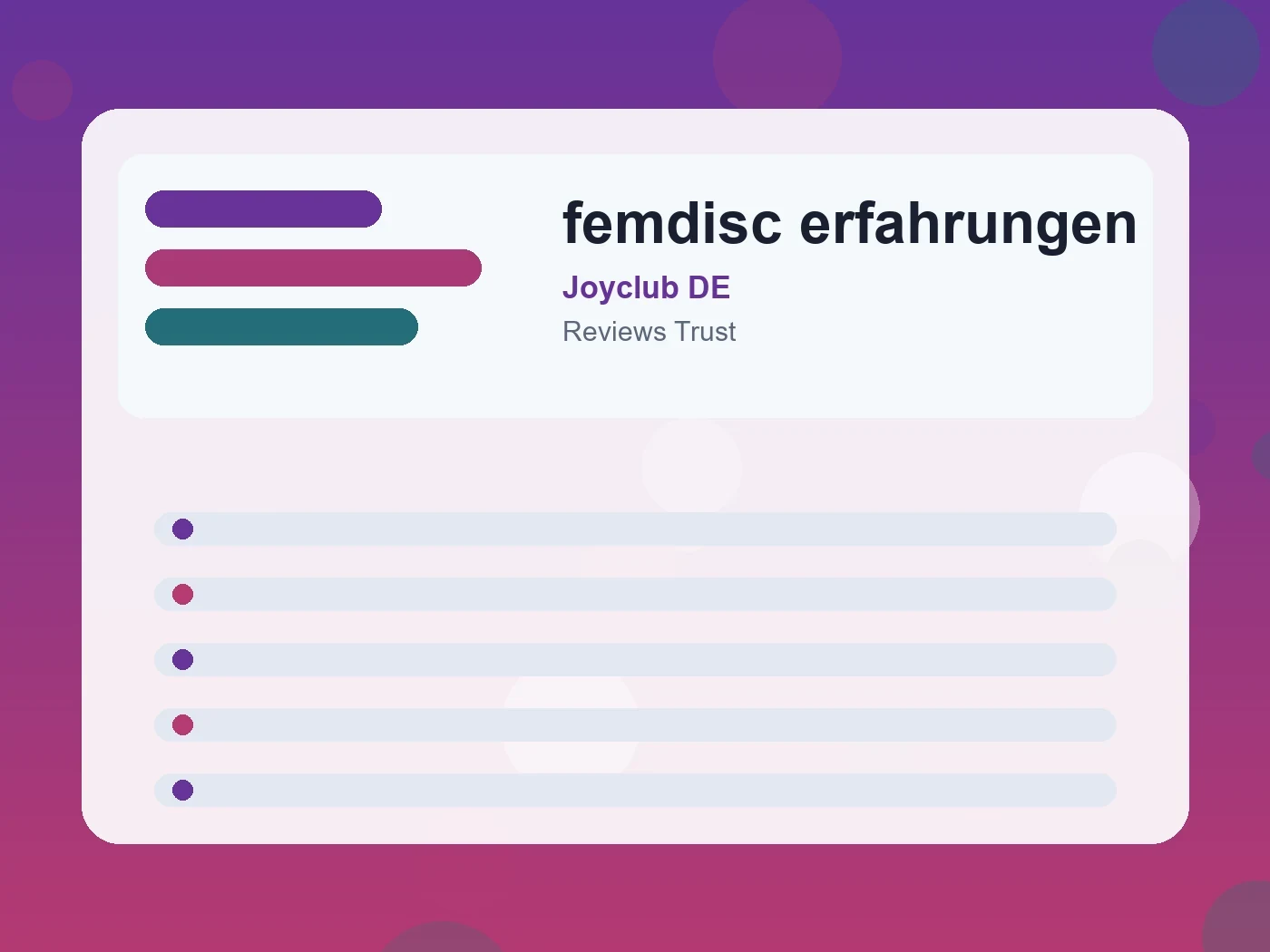 Joyclub DE femdisc erfahrungen guide visual