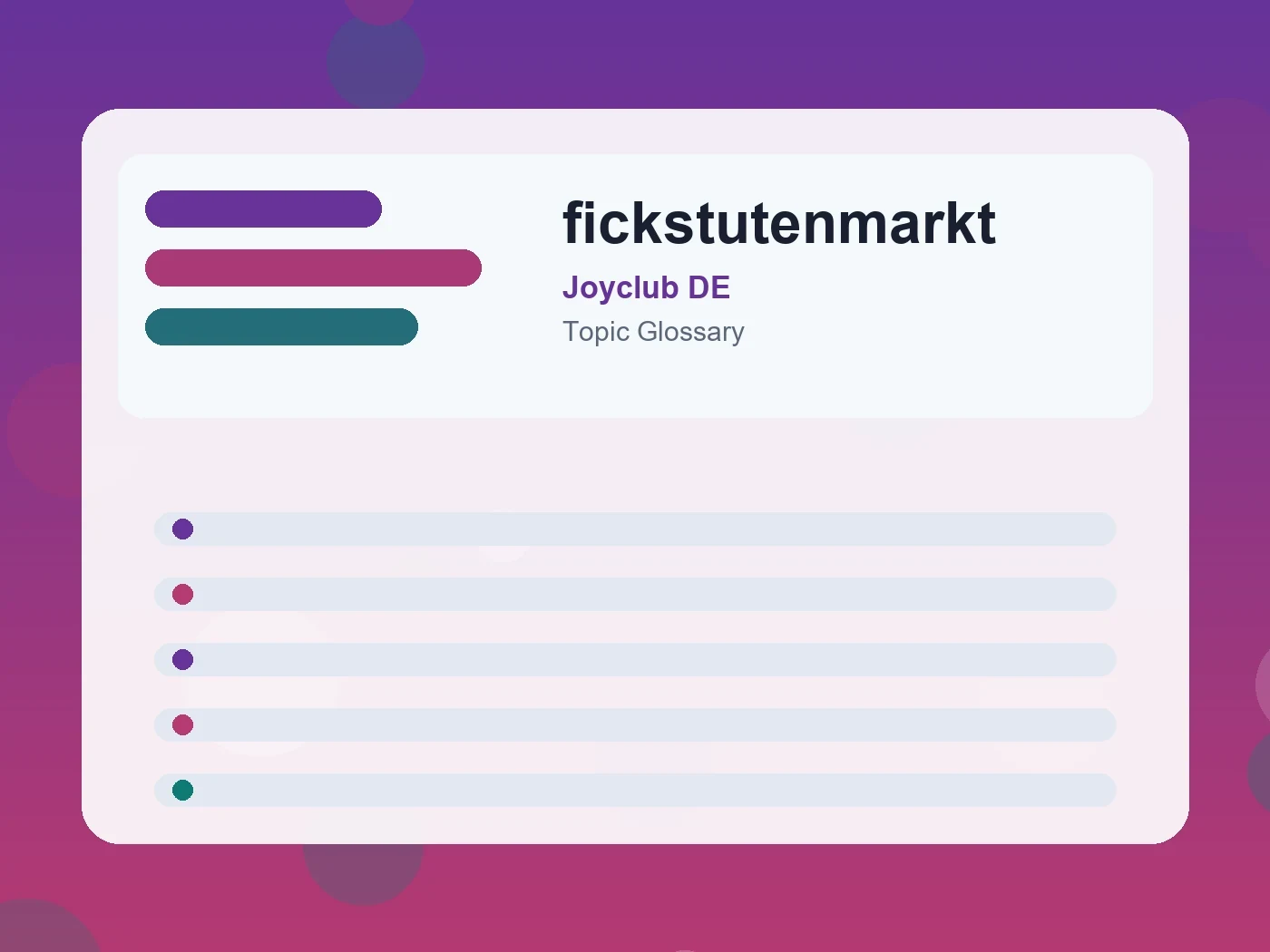Joyclub DE fickstutenmarkt guide visual