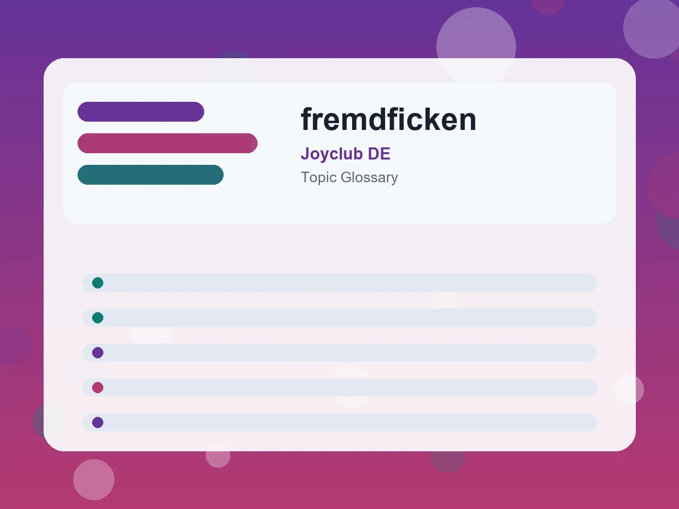 Joyclub DE fremdficken guide visual