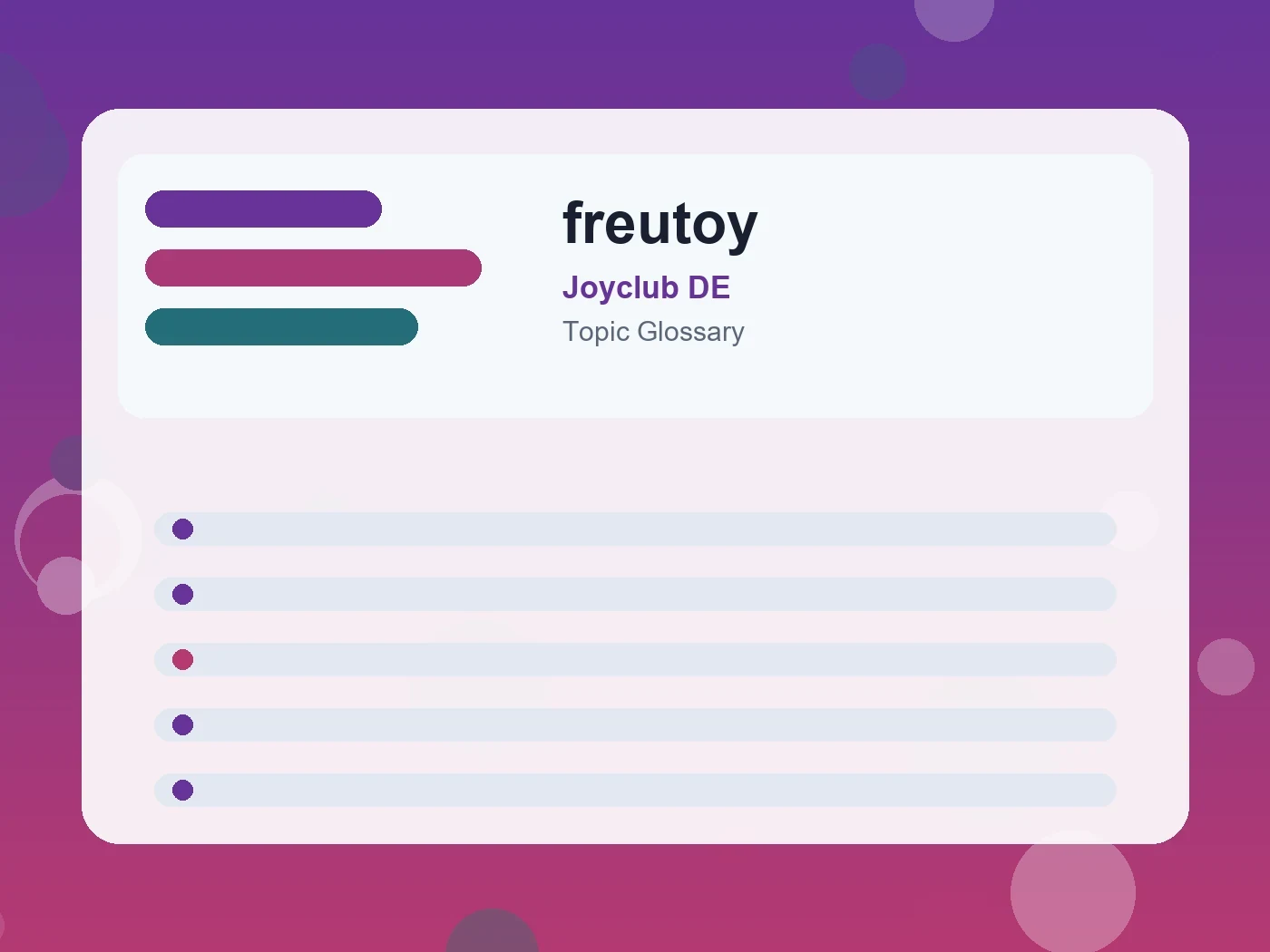 Joyclub DE freutoy guide visual