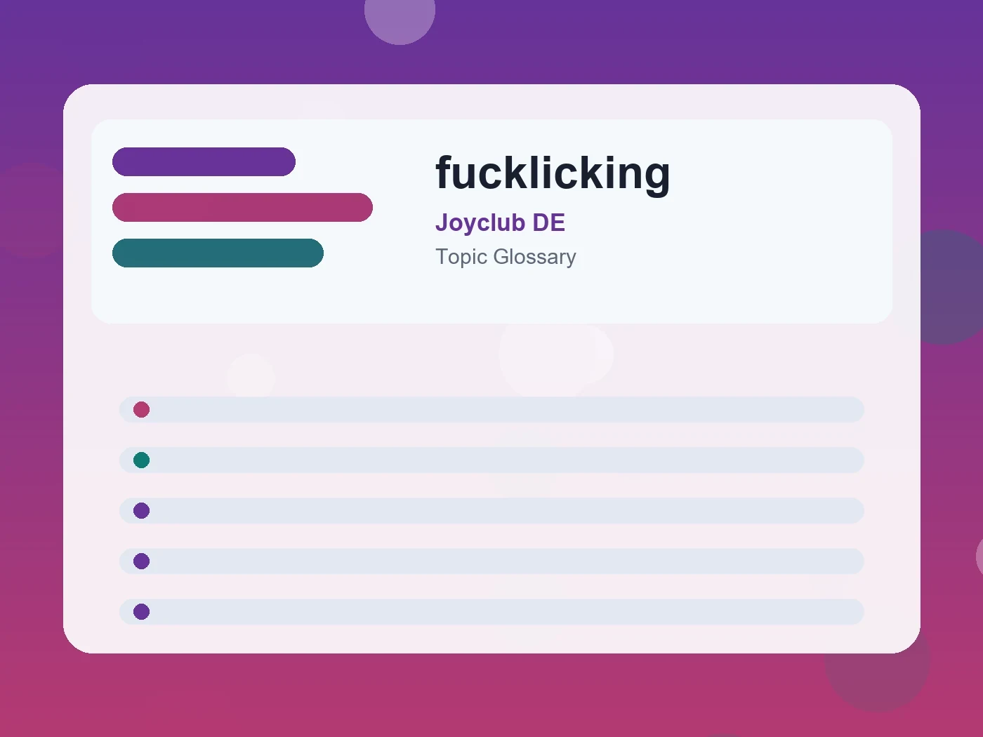 Joyclub DE fucklicking guide visual