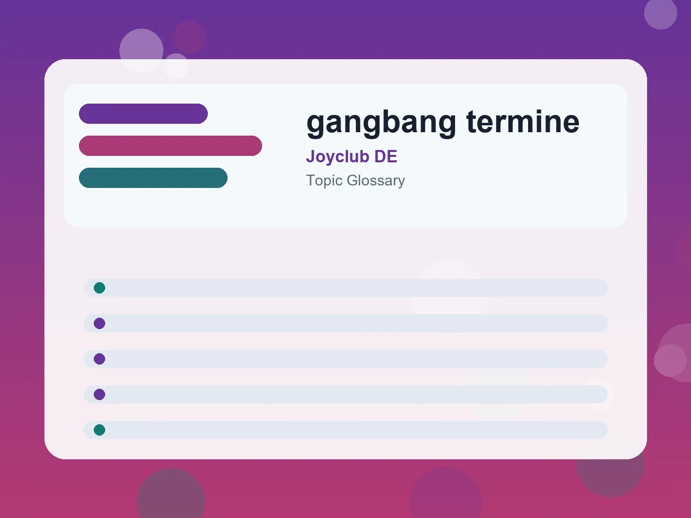 Joyclub DE gangbang termine guide visual