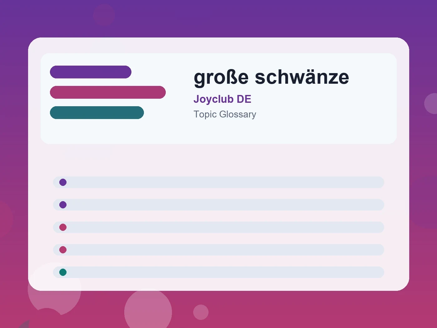 Joyclub DE große schwänze guide visual