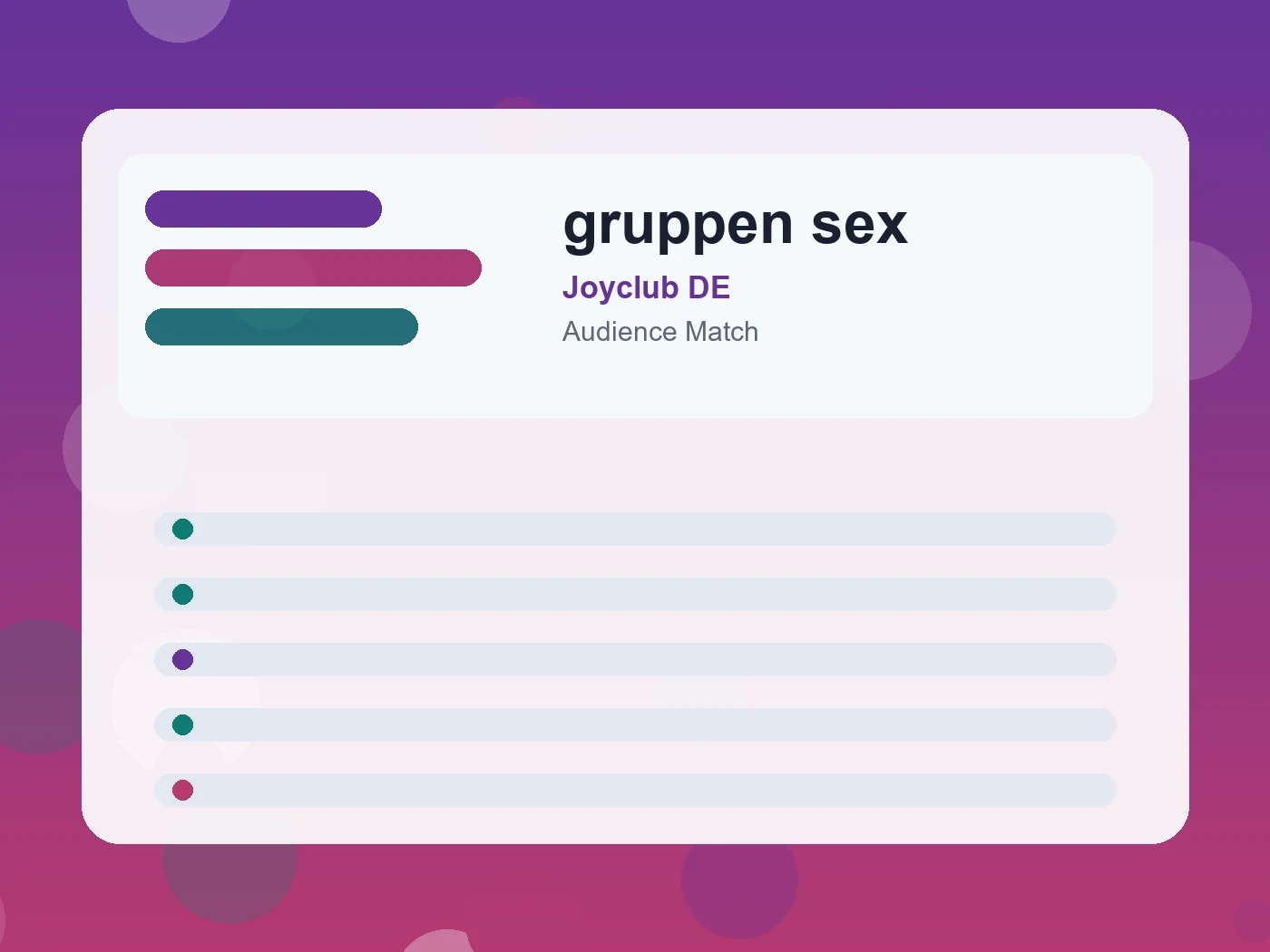 Joyclub DE gruppen sex guide visual