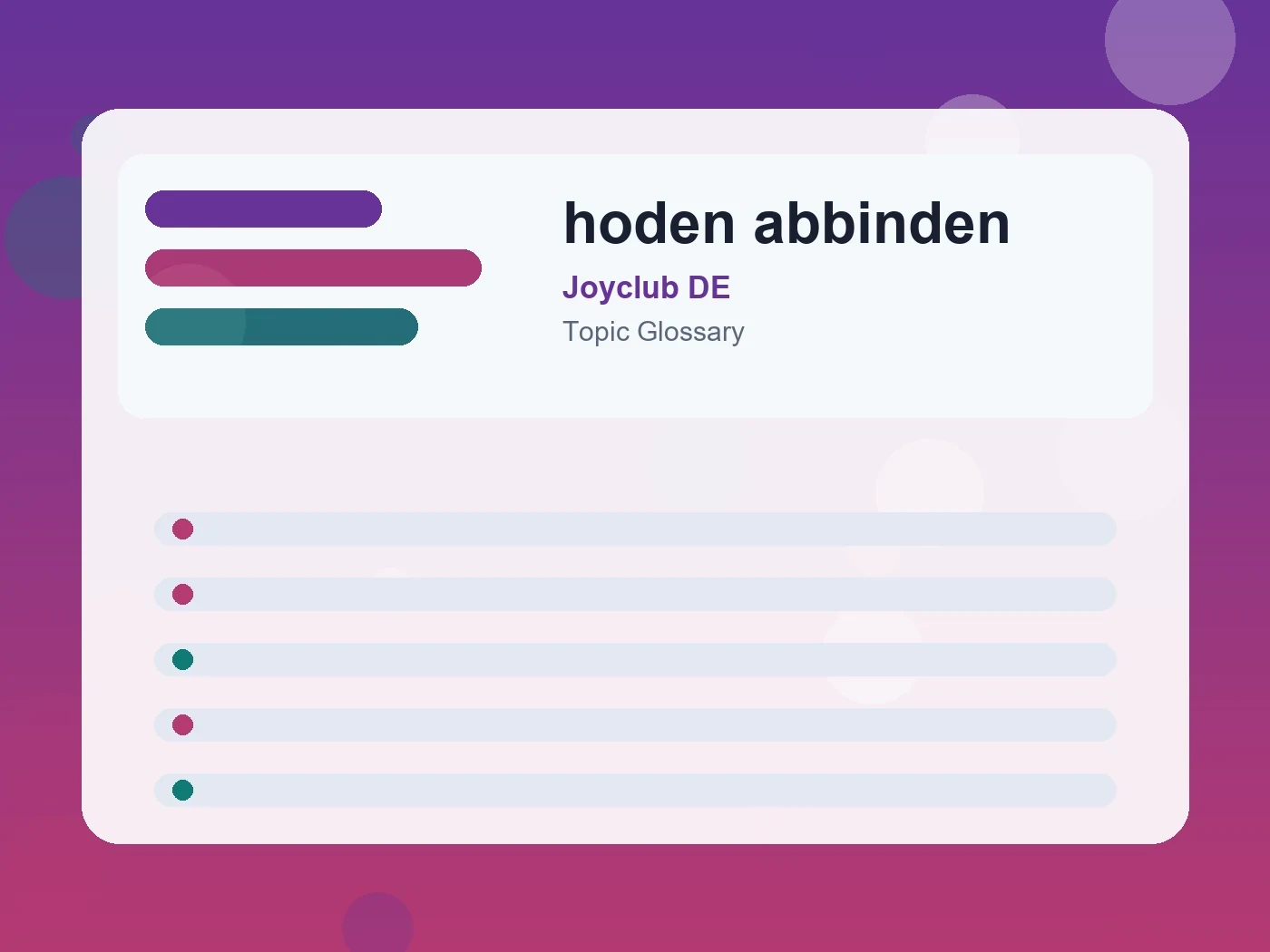 Joyclub DE hoden abbinden guide visual