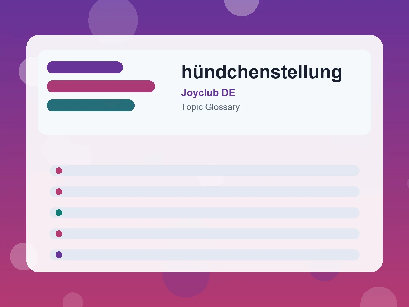 Joyclub DE hündchenstellung guide visual