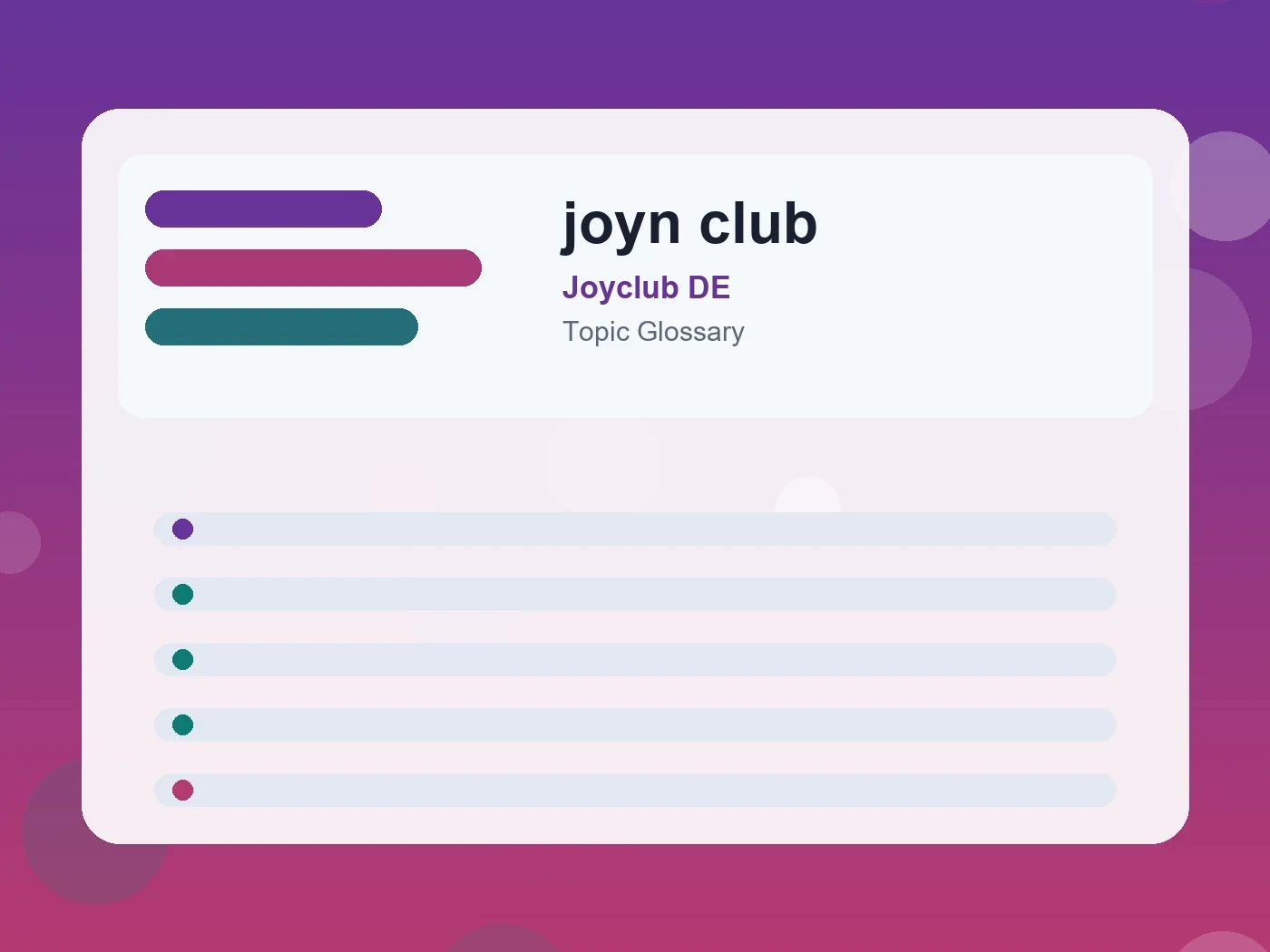 Joyclub DE joyn club guide visual