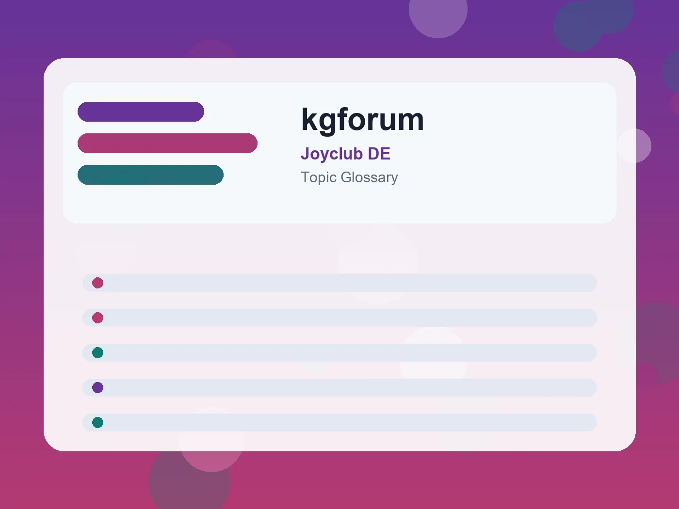 Joyclub DE kgforum guide visual