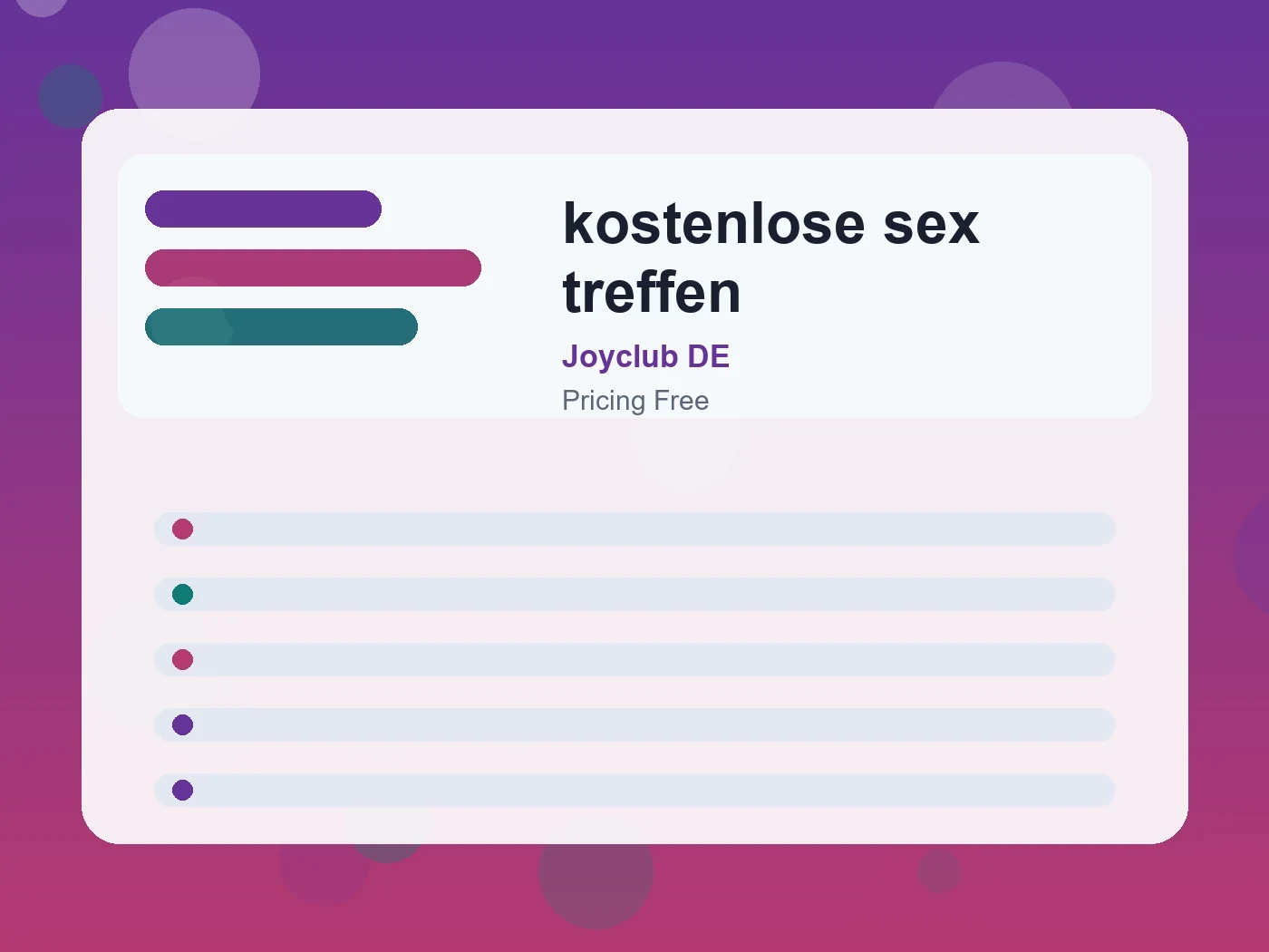 Joyclub DE kostenlose sex treffen guide visual