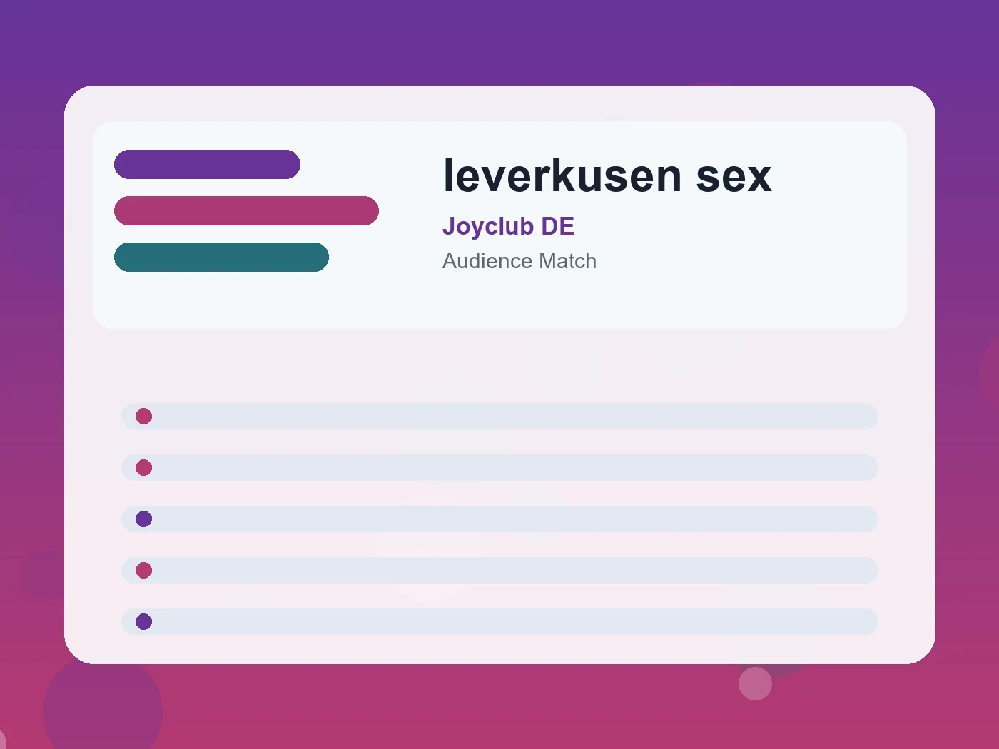 Joyclub DE leverkusen sex guide visual